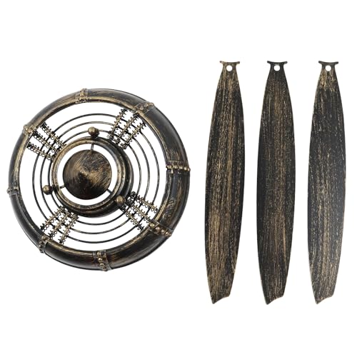 HIAKDOFT Ornement Mural Vintage Fer avec Hélice Avion Tête Suspendu Industriel pour Maison Bureau Salon Accessoire Rétro Sûr