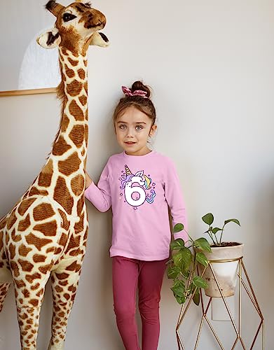 Image of Unicorn 6th Birthday Shirts for Toddler Girls Outfit 6 Year Old Six Sixth Shirt