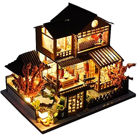 Casa de Muñecas de Madera en Miniatura Japonesa/Marítico/Mercado de Automóviles Cover