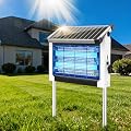 OnBeam Solar Bug Zapper Outdoor, 4500V Mosquito Zapper Fly Trap for Patio