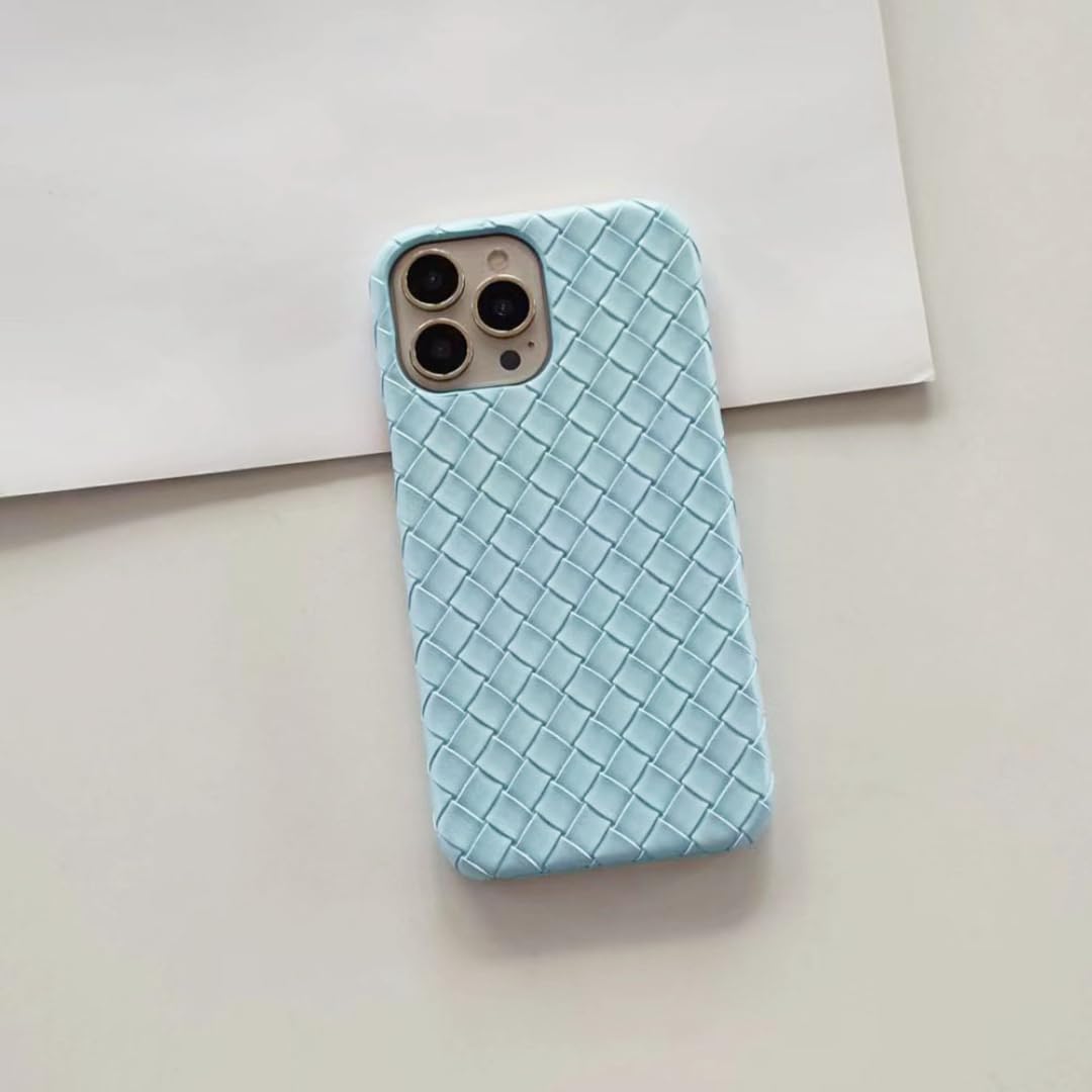 Coque de Protection Rigide en Cuir synthétique tressé pour iPhone 12/12Pro (iPhone 12/12Pro/I)