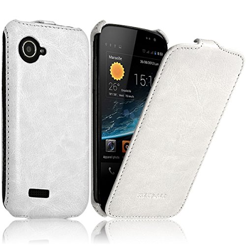 Seluxion - Housse Coque Etui de Protection pour Wiko Cink Slim/Slim 2 Couleur Blanc