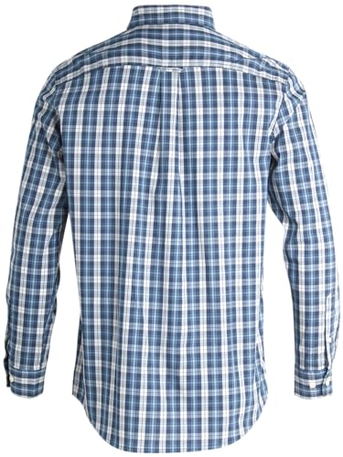 Chaps Men\'s Button Down Shirt - Long Sleeve Collared Shirt for Men: Wrinkle-Resistant, Sustainable (S-2XL), Size XX-Large, Sailor Blue - Thumbnail 4