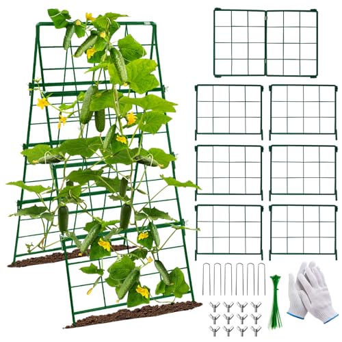 Thickened Cucumber Trellis for Raised Garden...