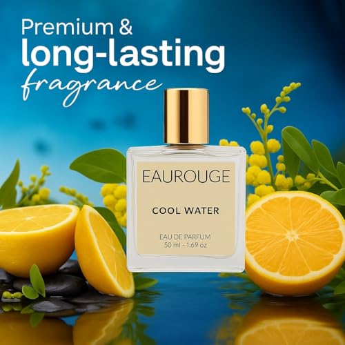 Image of Davidd off Cool Water Perfume for Men, 50ml l Long-Lasting Eau De Parfum having Fresh & Oceanic Vibes with Marine, Musk, Amber, and Patchouli Notes|LuxuryMen EDP Perfume