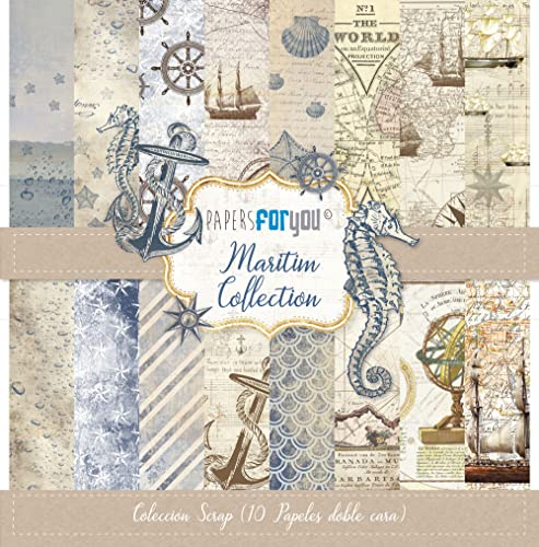 Papers for You - Scrapbooking and Craft Paper Kit Maritim Collection, Navy