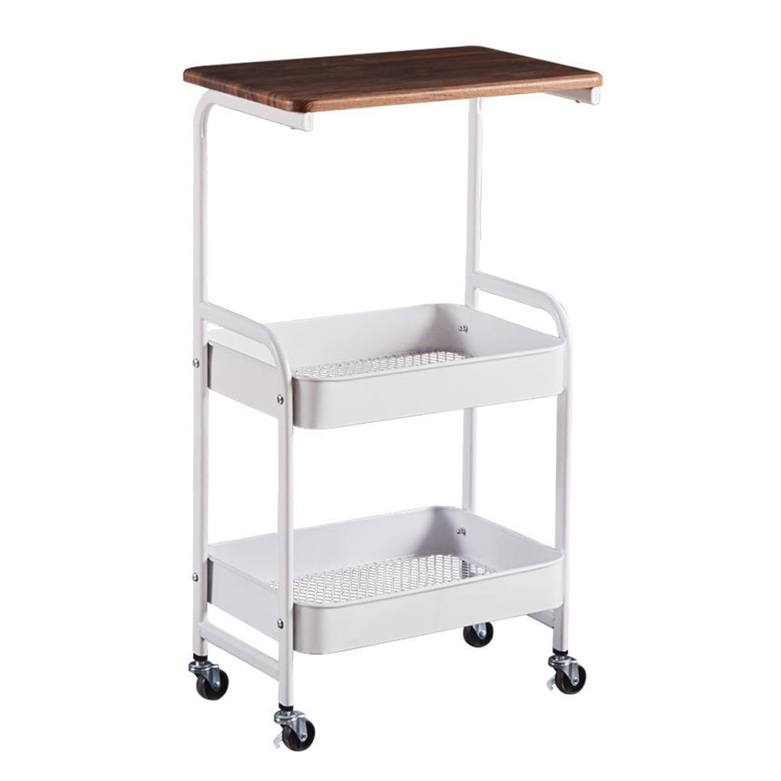 Alcxazs 3 Tier Slim Storage Cart With Wheels Rolling Utility Cart For