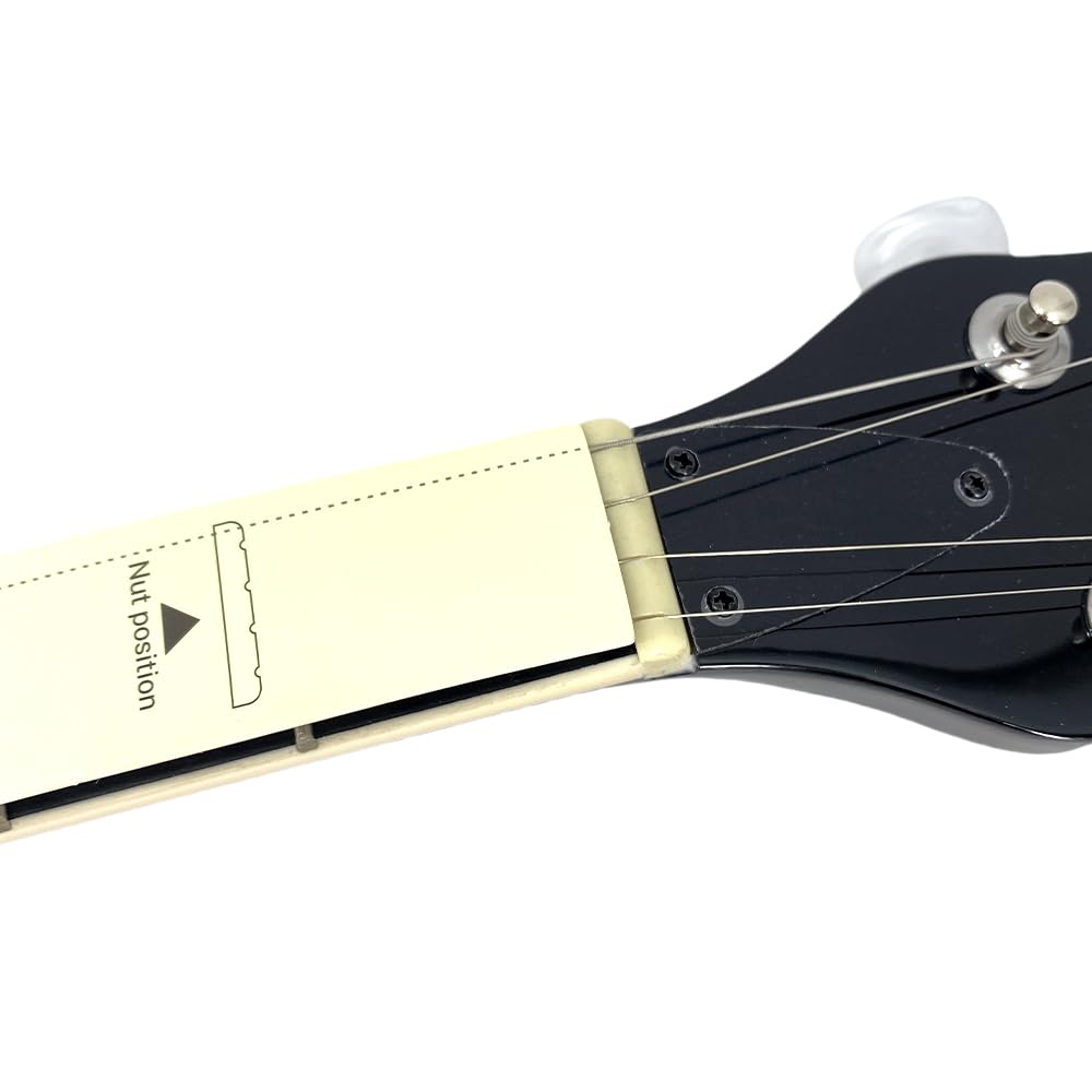 Banjo Banjo-Set mit 5 Saiten, volle Größe, mit Resonator, Banjo-Set mit geschlossenem Rücken mit Stegsaiten, Starp Fingerplektren, Etui für Erwachsene und Anfänger
