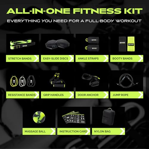 Ex-Kit-Home-Gym-Equipment-with-Carry-Bag-10Pcs-Resistance-Bands-Kit-with-Handles-Door-Anchor-Jump-Rope-Booty-Bands-More–Full-Body-Workout-Bands-Set-for-Strength-Cardio-Flexibility Ex Kit Home Gym Equipment with Carry Bag 10Pcs Resistance Bands Kit with Handles Door Anchor Jump Rope Booty Bands More–Full Body Workout Bands Set for Strength Cardio Flexibility