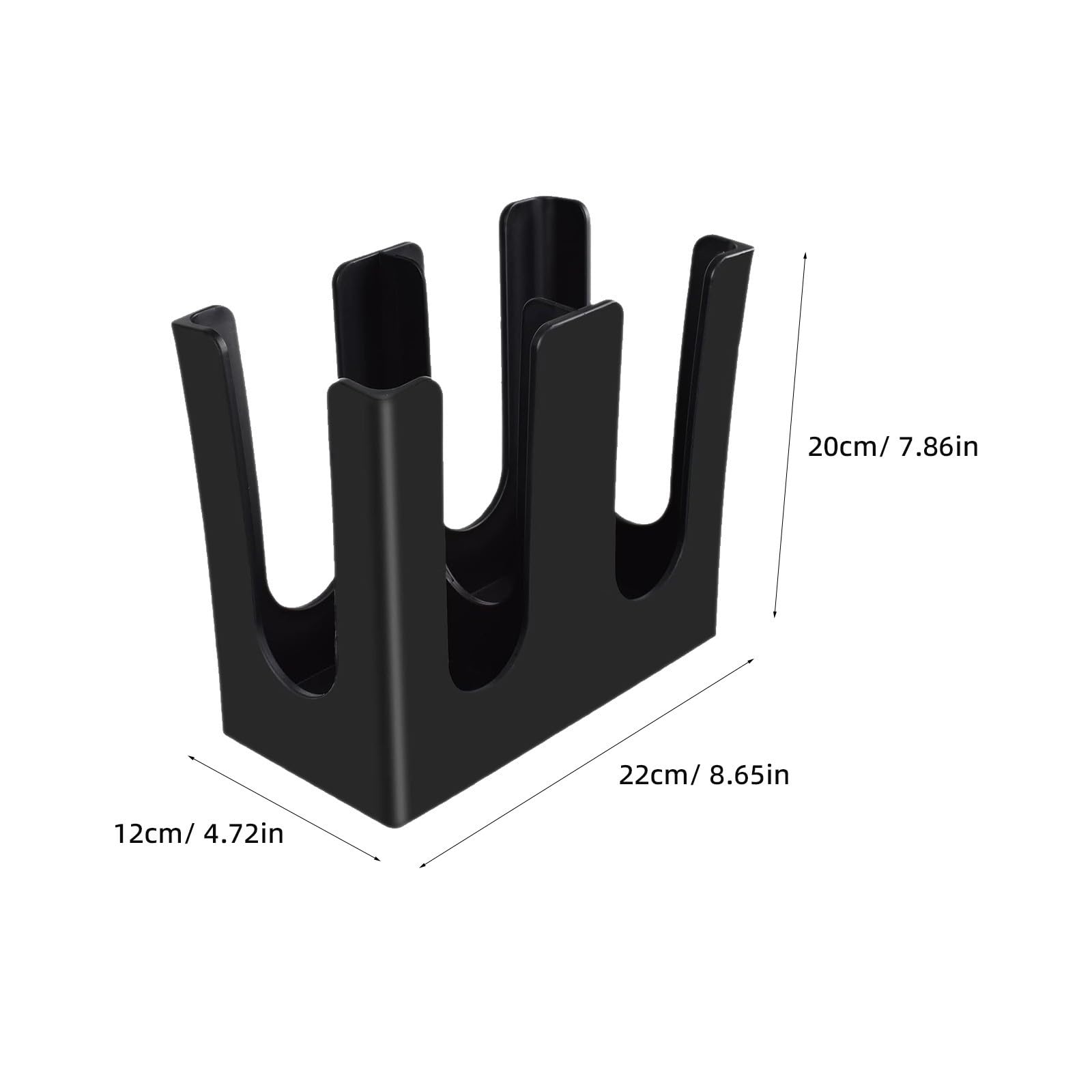2 Stück Pappbecher Organizer Ständer mit 2 Fächern aus Acryl