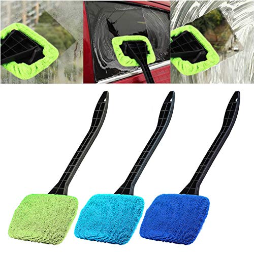 Adaskala Novo limpador de vidros automotivo de microfibra para pára-brisa escova rápida fácil de bri