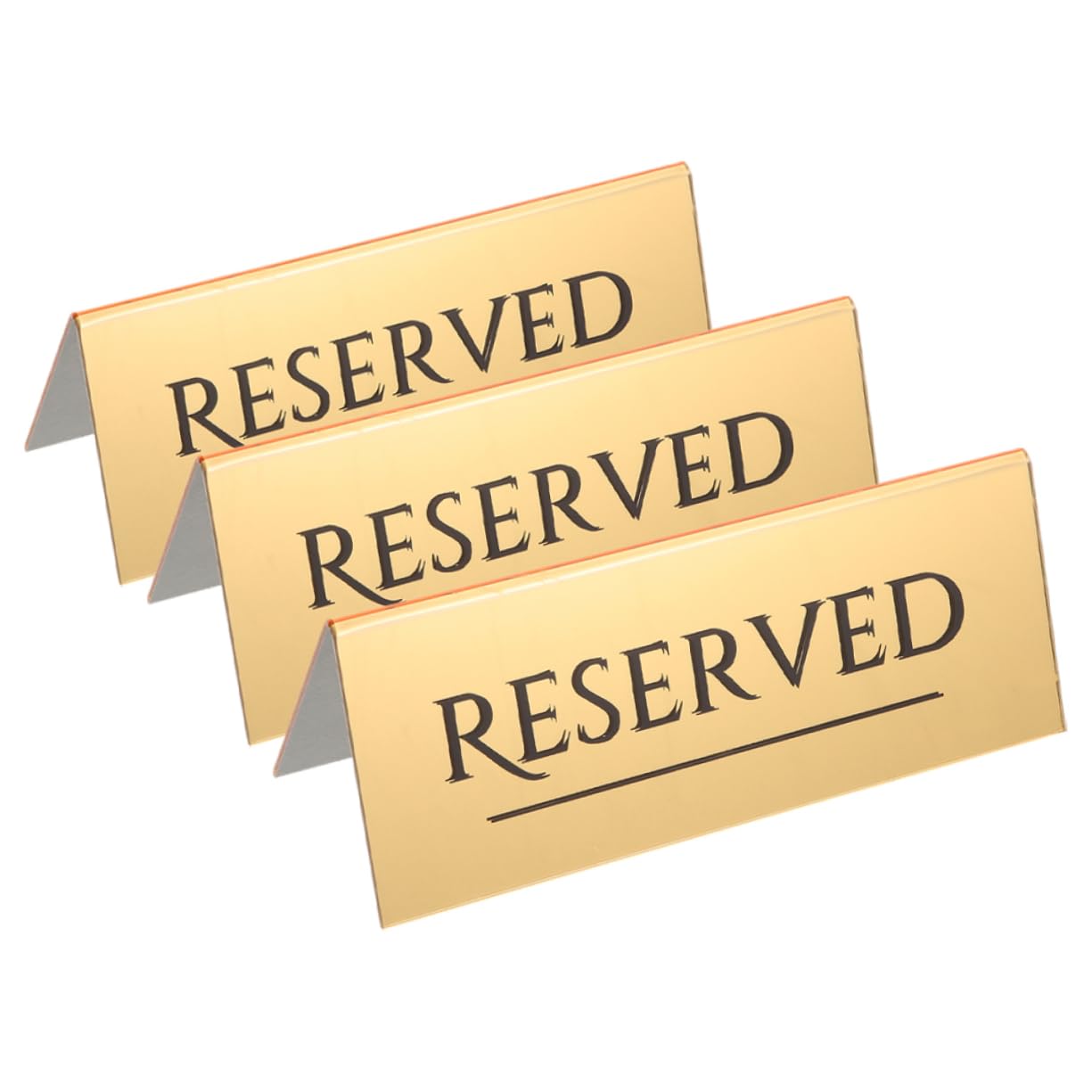 GRIRIW 3pcs Reserved Seating Signs Elegant Table Tent Place Markers for Weddings Dinner Parties and Events Design for Effortless Table Management