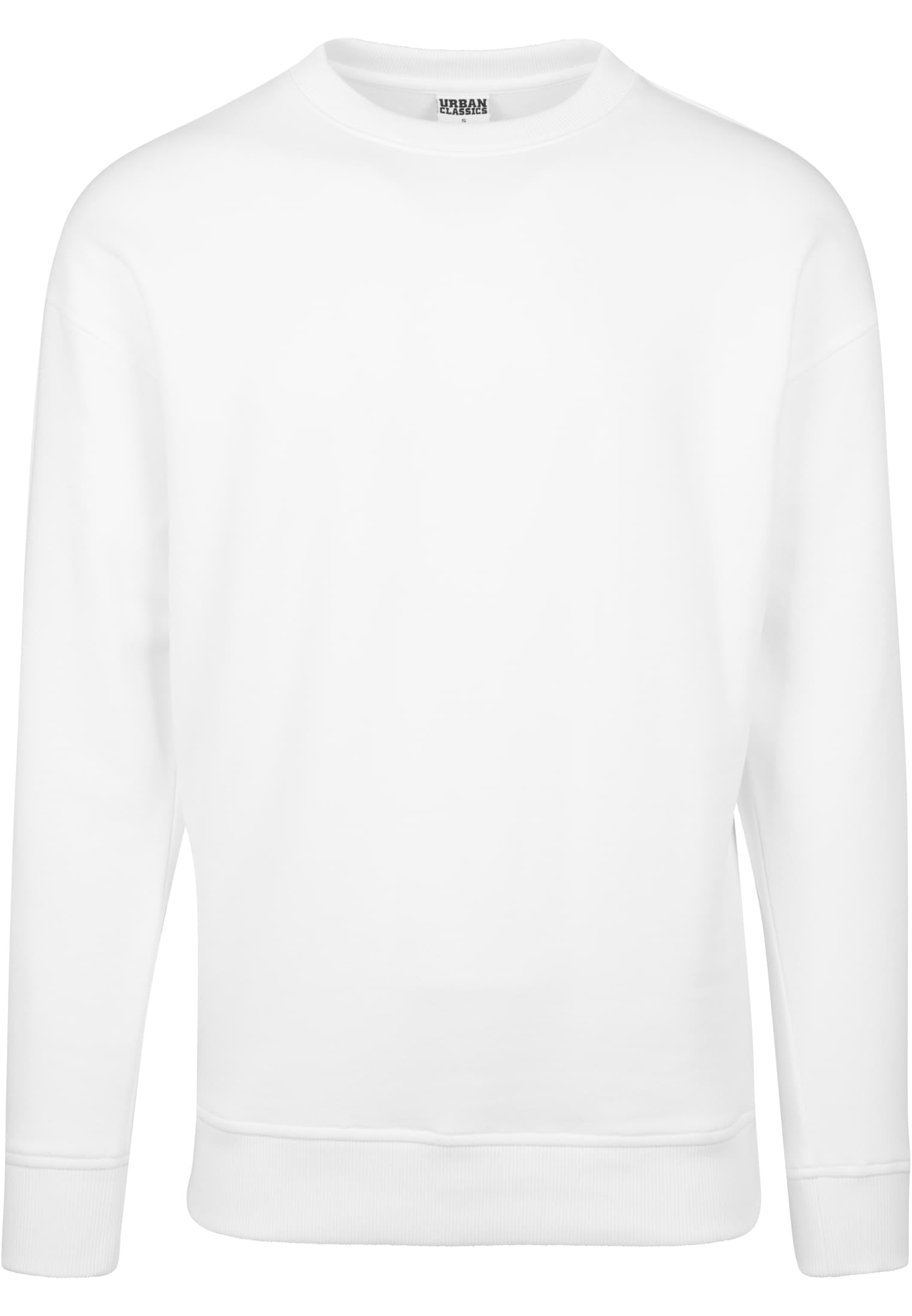 Urban Classics Basic Crewneck Hombre Camiseta Manga Larga Negro Regular