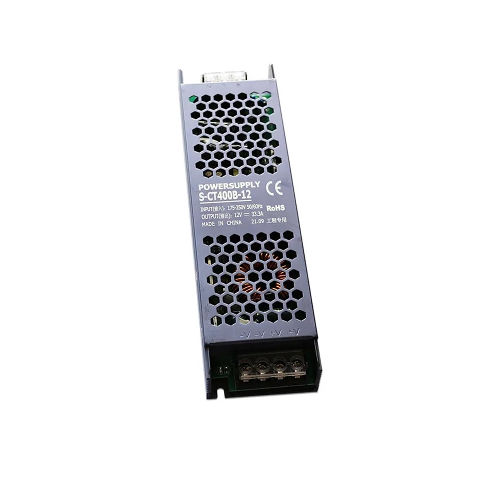 BRODEFUP 60W 100W 150W 200W 300W 400W DC 12V/24V/48V 110/220VAC LED Strip Engineering Power Supply for Advertisement light box(AC 175-250V,200W)