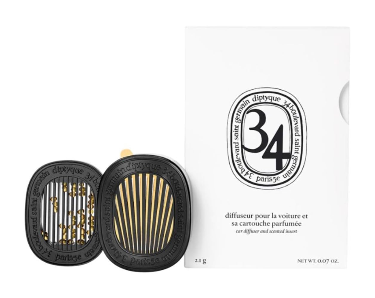 Amazon.com: Diptyque Diffuser Pour La Voiture 34 Car Diffuser and
