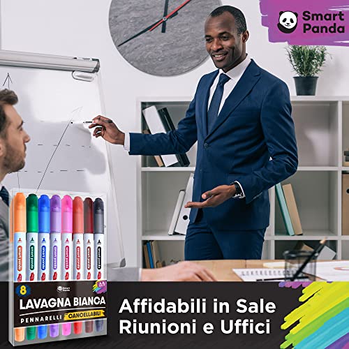 8 Pennarelli per Lavagnette - Doppia Punta, Media