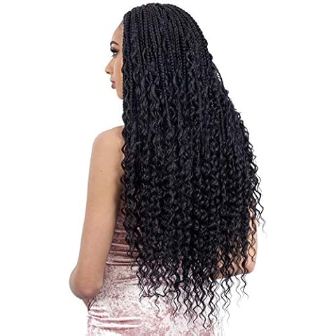 6 PACKS/LOT FreeTress Synthetic Hair Crochet Braids Boho Hippie Braid 22" (1B) Cover