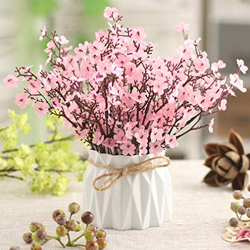 造花 桜 花瓶付き 観葉植物 本物にそっくり 美しい プレゼント お祝いに 結婚式 リビング ベランダ 玄関 喫茶店 置物 枯れない花 お部屋が明るくなる ピンク