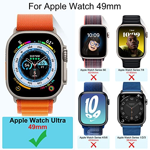 Fvlerz 6 Pack For Apple Watch Ultra 49Mm Case With Privacy Screen Protector, Anti-Spy Tempered Glass Face Cover Set, Full Protective Hard Pc Bumper Accessories For Iwatch 49Mm. #TOP1