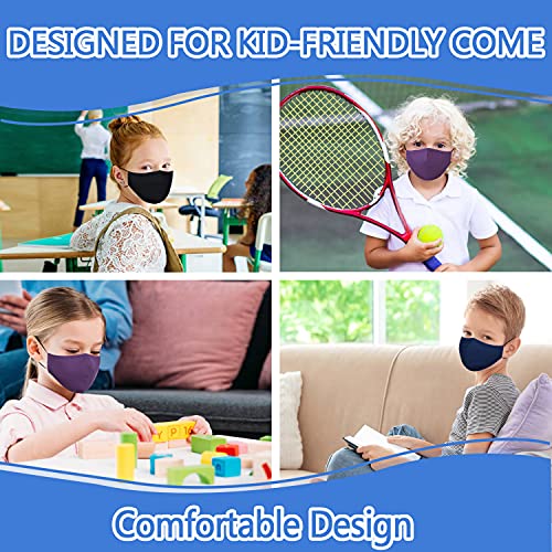 Page One Kids Reusable Washable 3 Layer Cloth Face Mask With Adjustable Ear Protection Loops For Girls Boys Children Gift/6Pc #TOP5