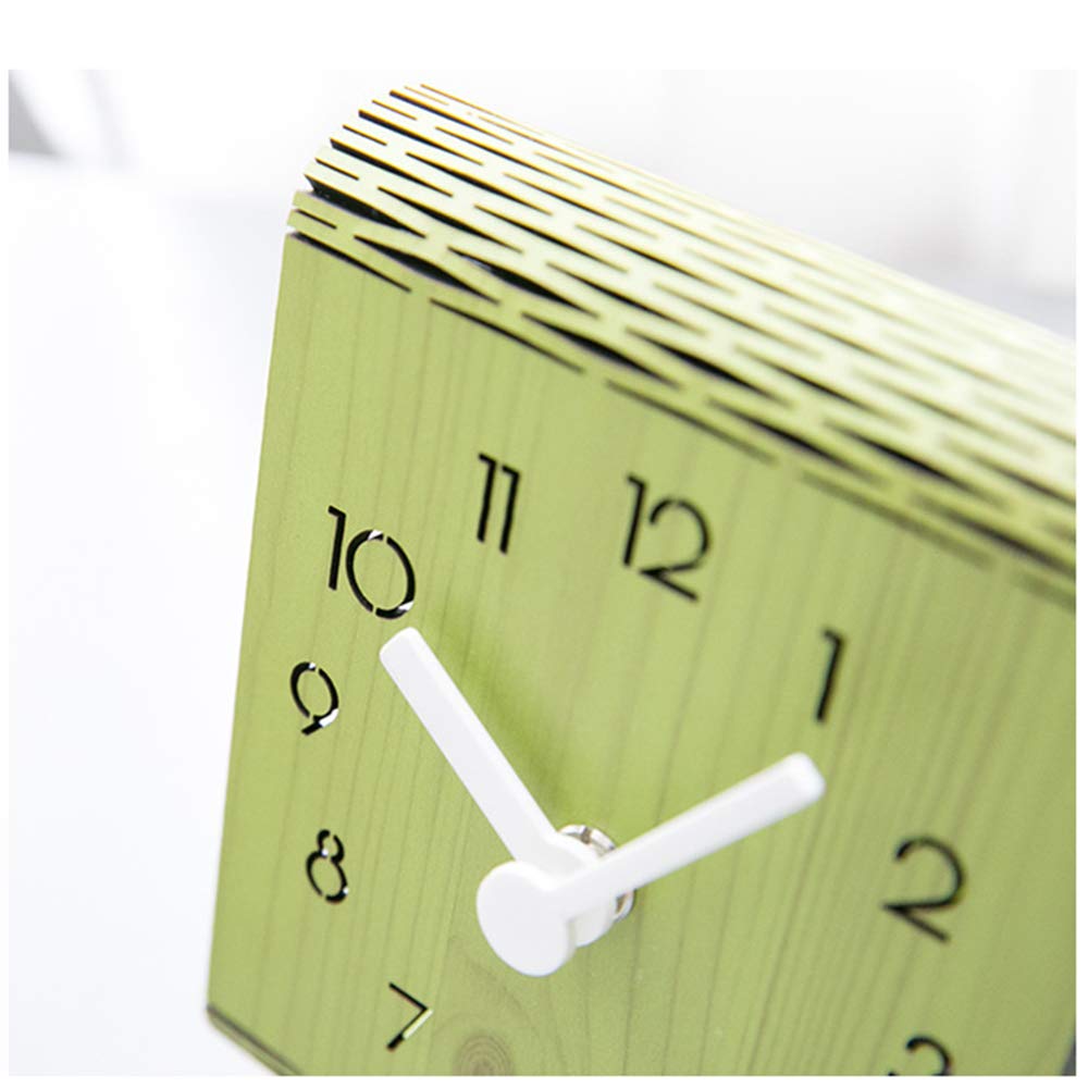 Tischuhr Holz Stille Uhr Kreative Wohnzimmer Persönlichkeit Home Mute Art Deco Moving Kinder Cartoon Charakter Nette Schlafzimmer Essentials Büro Küche Dekoration,Woodcolornumbers