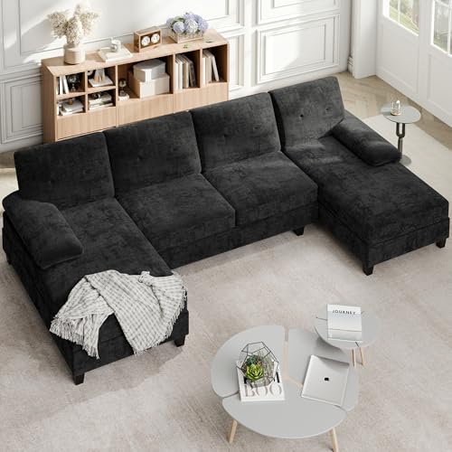 Shintenchi U-Shaped Sectional Couches for Living Room, 4