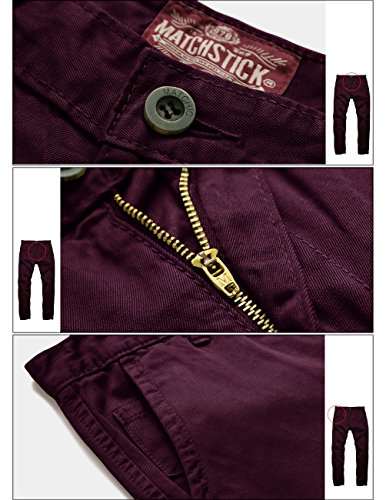 Image of Match Mens Regular-Fit Casual Flat Front Chino Pants