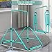 MARFULA Foldable Gymnastic Bar for Kids Ages 3-9, 9 Height Levels, 200 lbs Weight Capacity, 5 Ft Length Gymnastic Kip Bar with Mat, Gymnastic Equipment for Home and Gym Center Indoor Outdoor Use