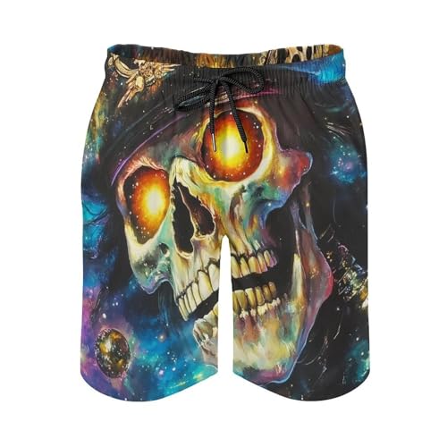 Skull Pirates Mens Swim Trunks Quick Dry Beach Swimming Shorts with Mesh Lining and Pockets3