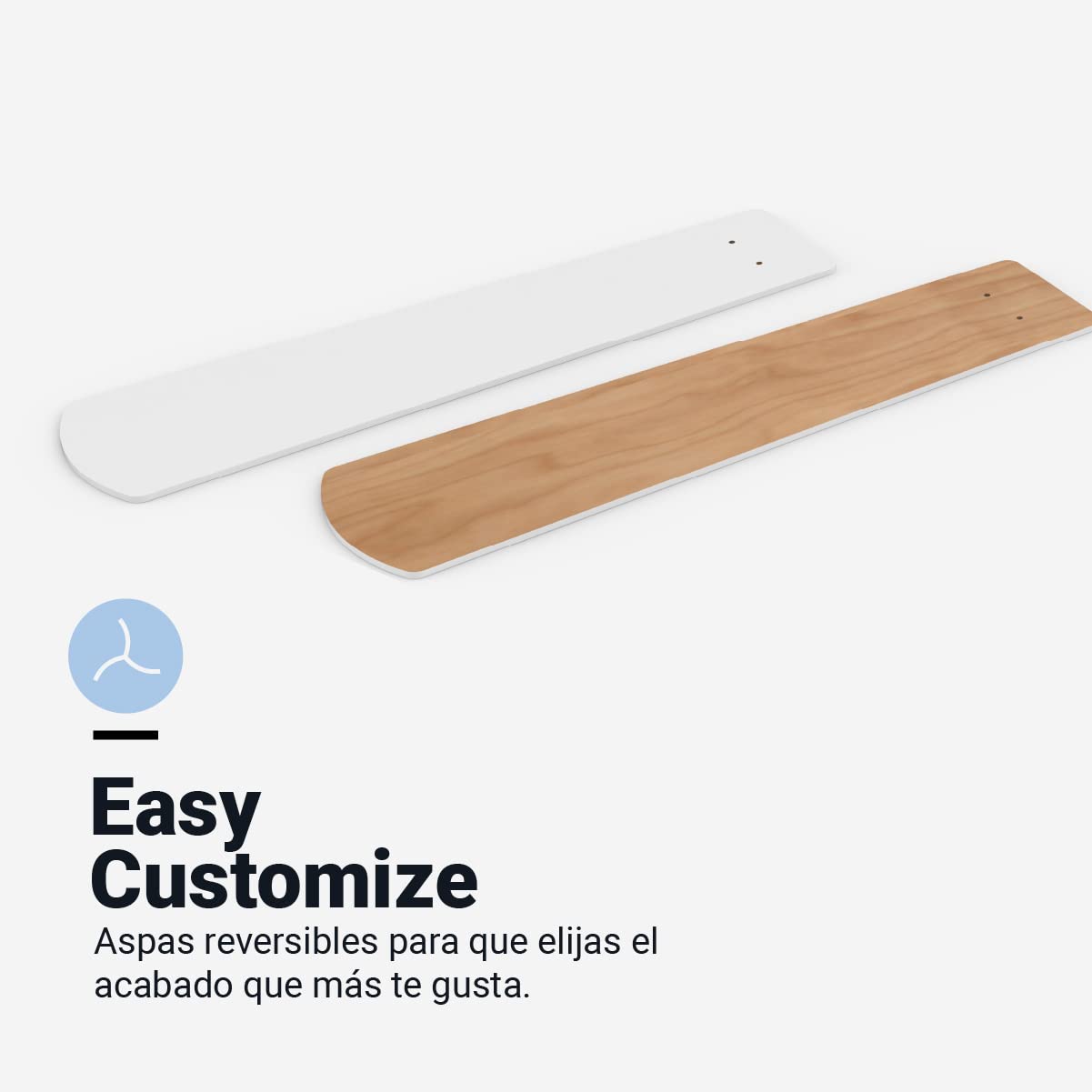 UNIVERSALBLUE Ventilador de techo con luz LED y WiFi | Rojo | Silencioso con Motor DC | Control por App, Alexa, Google Assistant y mando a distancia | 6 Velocidades | Aspas Reversibles