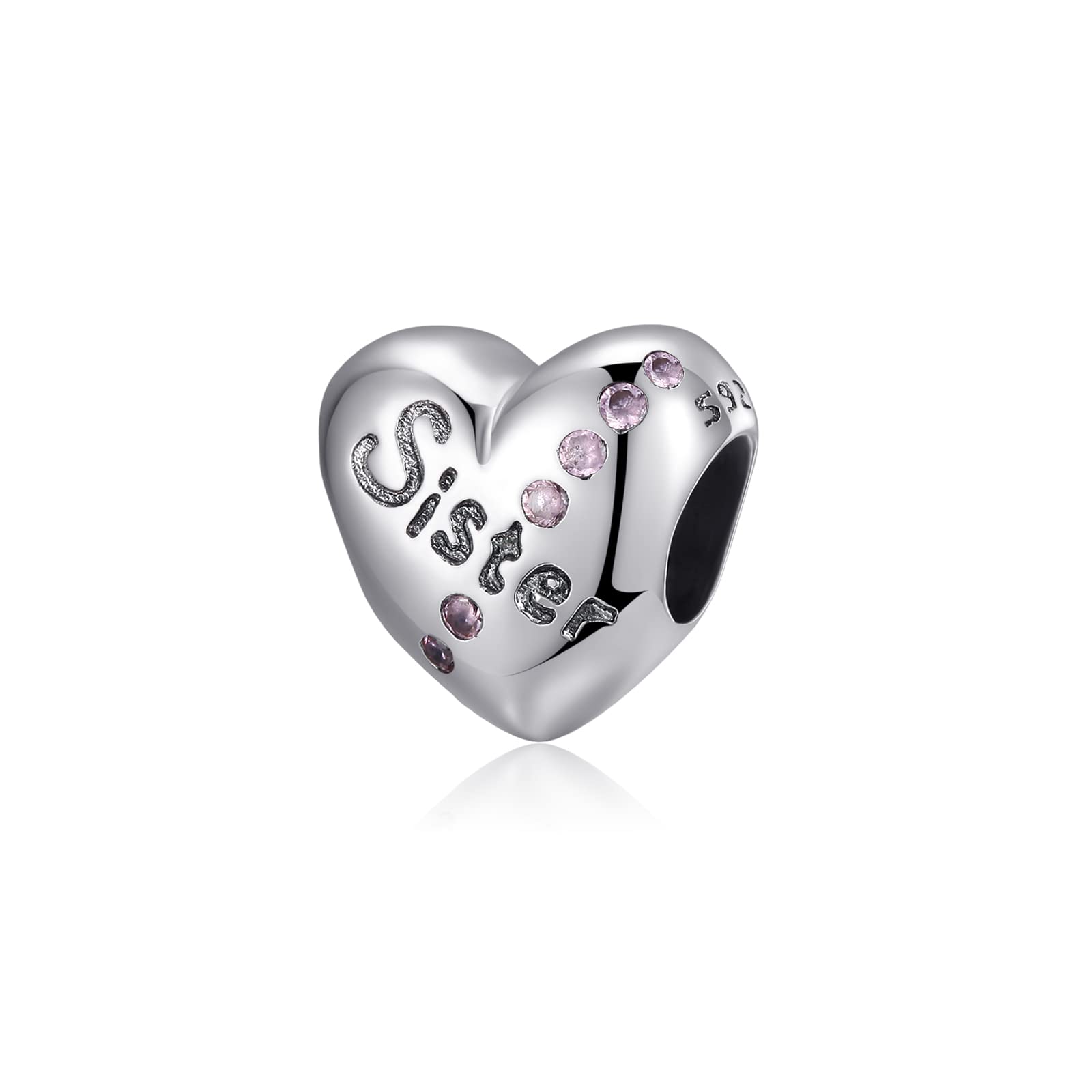 FLUFLO Charm Anhänger Damen 925 Sterling Silber für Armband Charms Beads passend für Pandora Armband und Halskette, Kompatibel mit Europäischen Armbänder für Frauen Mädchen C01