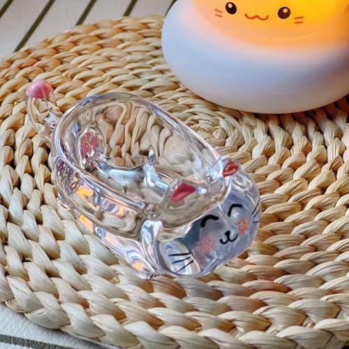 Vaso Cristal Gato para Líquido y Polvo de Uñas Manicura miniatura 4