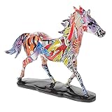 Figurine animale en résine : décoration de la maison : cette figurine de cheval peut tenir fermement et fermement sur le dessus de la table, la décoration parfaite pour la maison. peut être placé sur une table, une décoration de table, un comptoir, une étagère au sol. parfait pour la salle à manger, le salon, la salle familiale, la chambre, le bureau, , le bureau la salle de réunion.