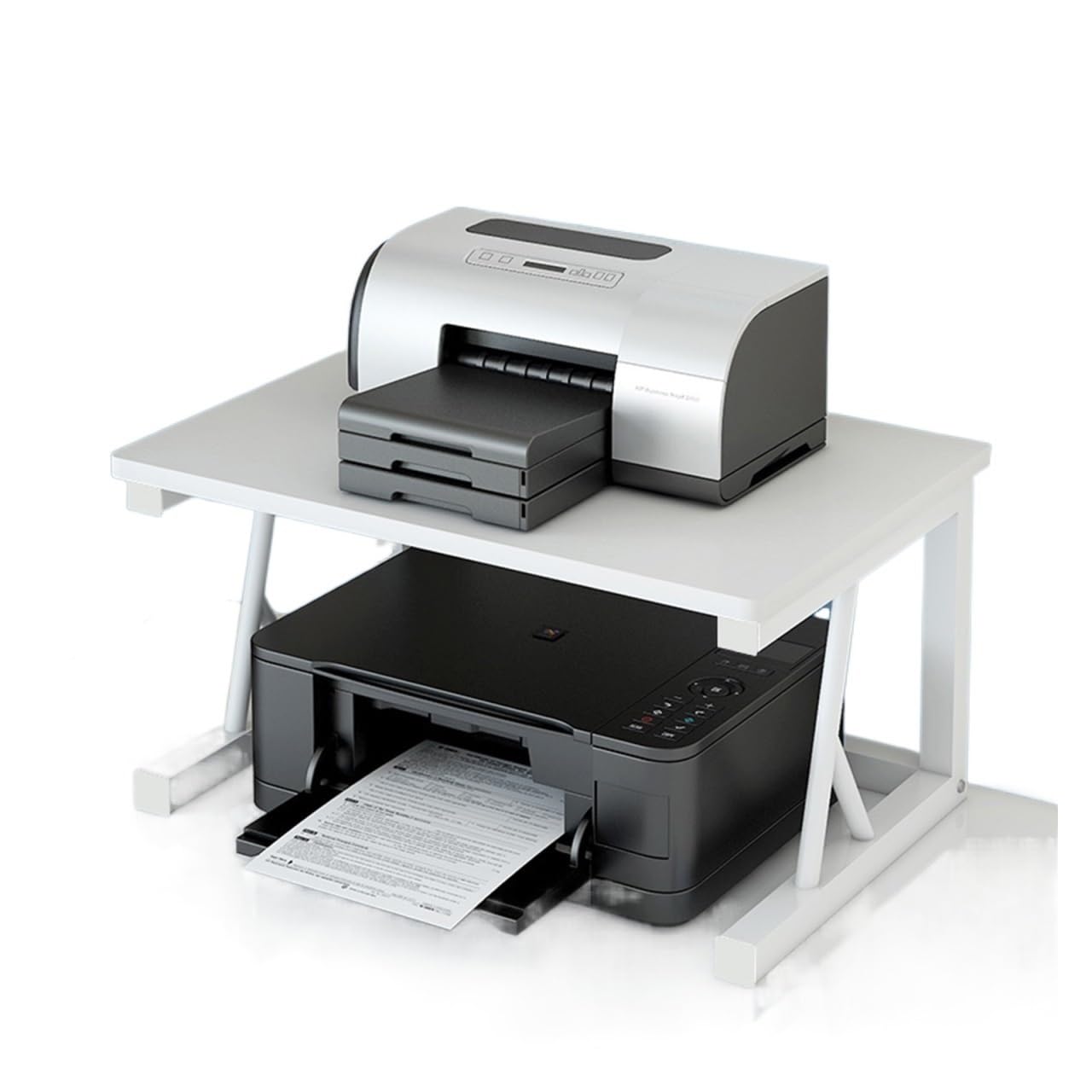 Supporto per Stampante Supporto for stampante, Supporto for stampante a doppio strato Supporto da scrivania Supporto for stampa da scrivania for ufficio, Ripiano for forniture for ufficio Supporto Per