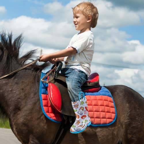 Disney Toy Story Kids' Waterproof PVC Rain Boots – Featuring Buzz Lightyear & Woody – Easy-On Handles – Toddler/Little Kid4