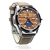 “The Castaway” Hawaiian Koa Wood Watch (47mm, Chrome & Leather)
