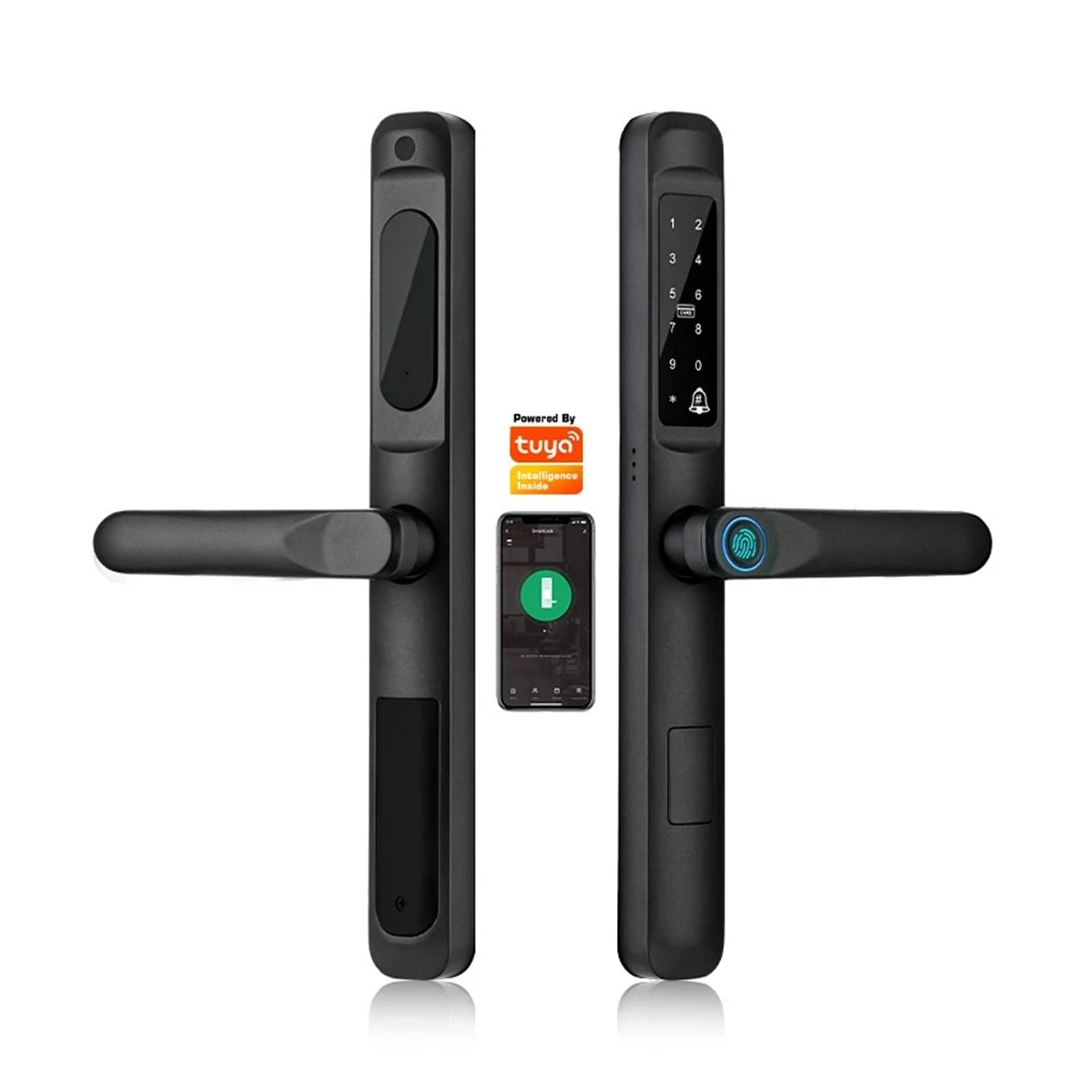 Serrure de Porte Intelligente étanche Tuya WiFi, Serrure biométrique(A6 TYG 3585hook)