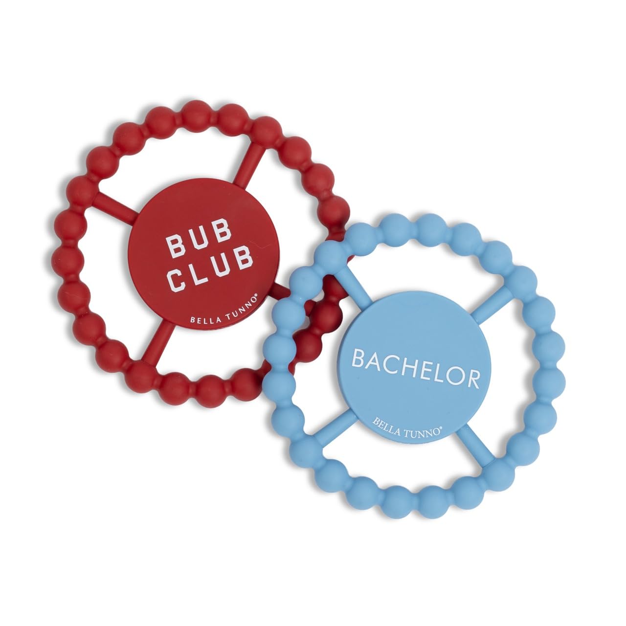 Baby Teether by Bella Tunno, Silicone Teethers for Babies 3-6 Months, 6-12 Months, Baby Toys, Pacifier, Teething Relief, Boys, Girls, Bachelor/Bub