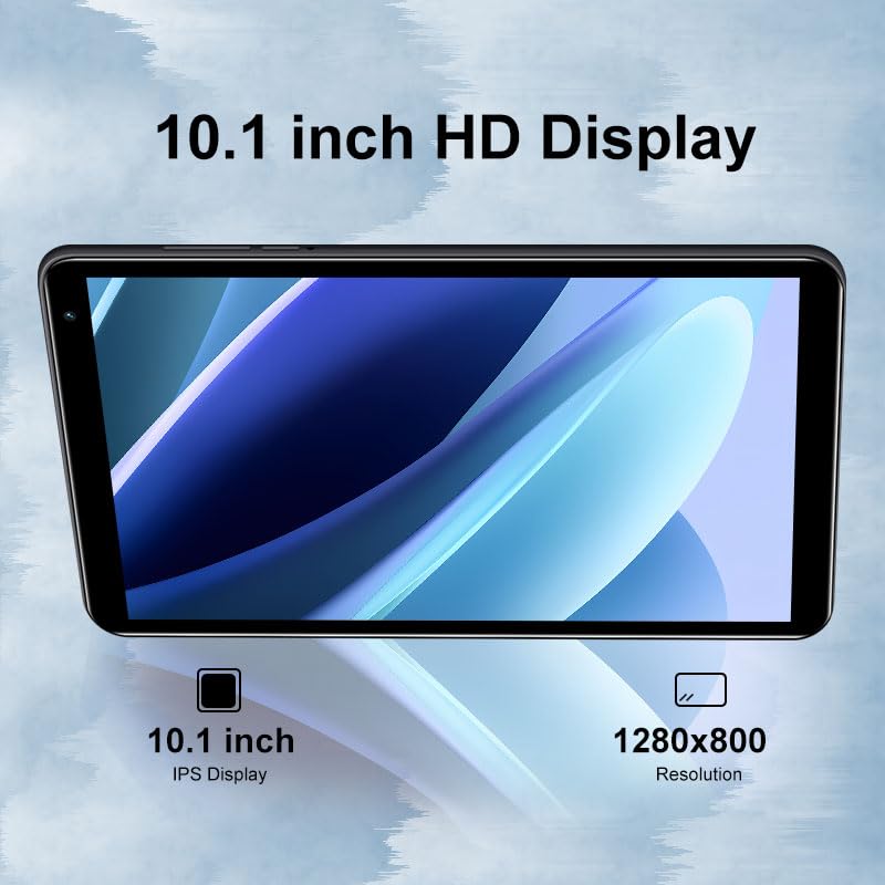 Image of 10.1inch Android 8.1 Tablet, 8-Core Tablet PC with Keyboard & Cases, 3GB+128GB(TF 256G), Dual 4G SIM, T860 GPU, BT5.0, GPS, WiFi 5, Face Unlock, Dual Cameras, 5000mAh Battery (Black, 3)