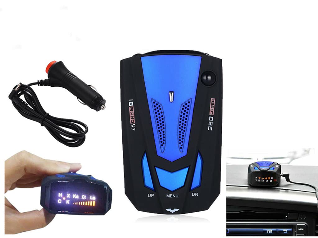 Riloer auto 16 bande V7 360 gradi GPS velocità sicura anti radar rivelatore laser allarme vocale