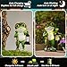 twinbling Solar Frog Garden Decor with Lantern Outdoor Statue for Patio Pathway Frog Figurine for Yard Decoration Lawn Ornament Gardening Gifts for Women Mom Grandma