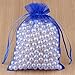 25/50pcs 7x9 10x15 13x18CM Organza Sac Bijoux Cadeau Sacs Décoration De Fête De Mariage Drawable Sacs De Noël Emballage Pochettes-Bleu Dur,10x15cm,50pcs