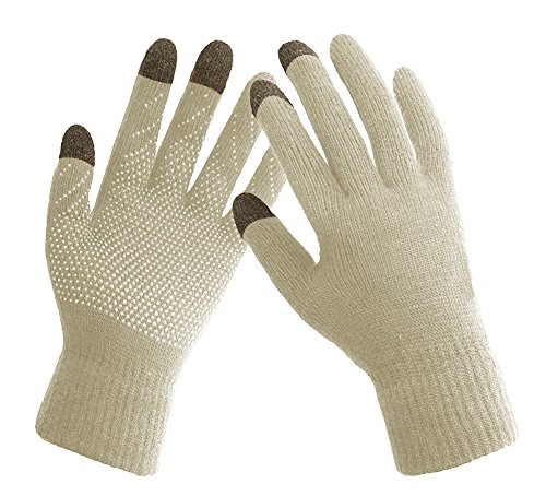 Gorros y guantes de invierno para mujer tejidos y cálidos miniatura 4