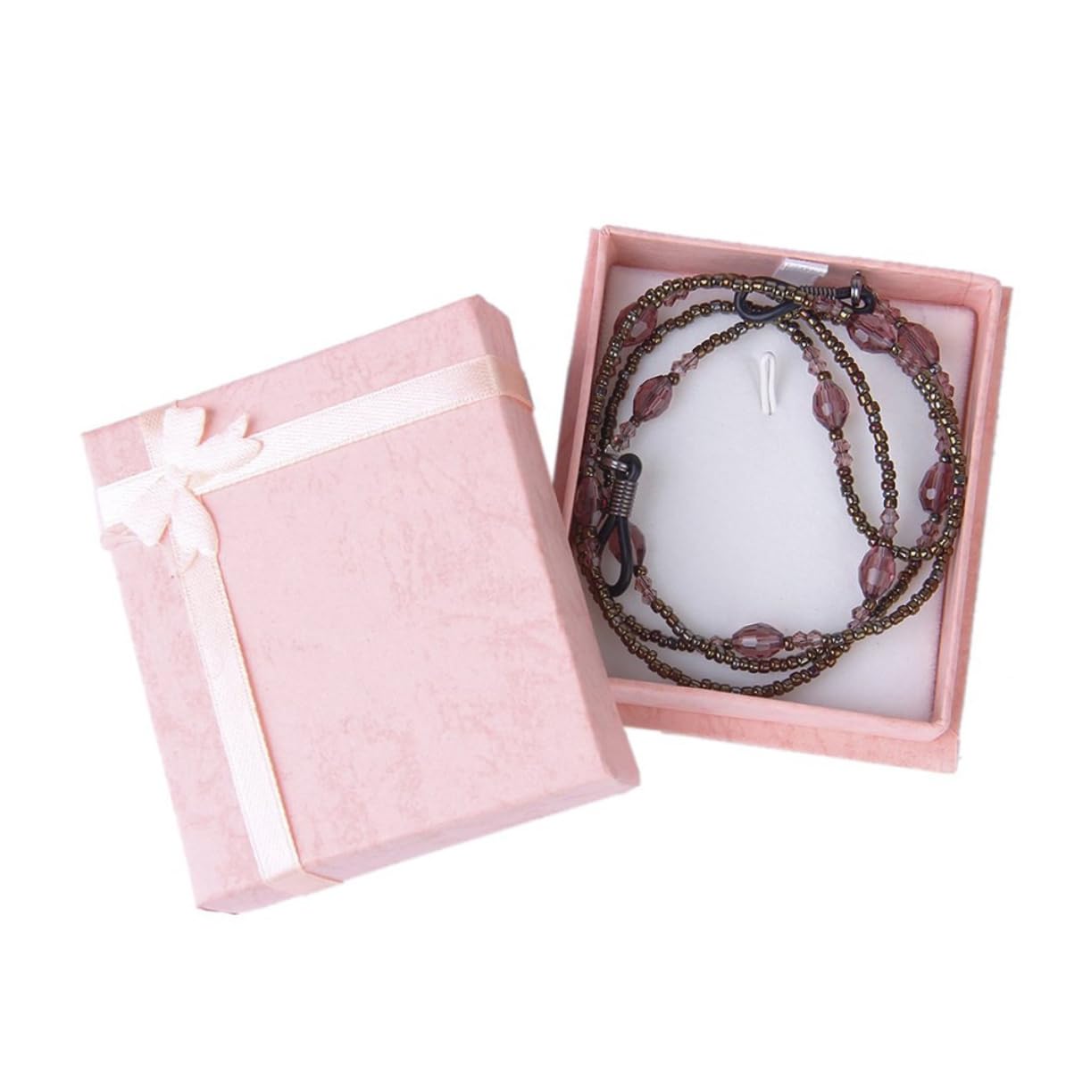 LIFKOME Lot De 2 Chaînes De Lunettes Élégantes Style Avec Perles Réglables En Métal Largeur Du Cordon 2 Mm 70 Cm Bijoux Tendance Pour Femmes