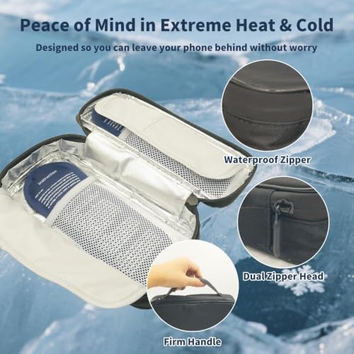 Funda térmica para teléfono móvil contra el calor extremo del coche 4