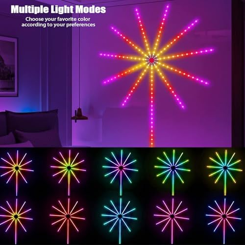 Tira de luces LED Firework multicolor con control inteligente miniatura 4