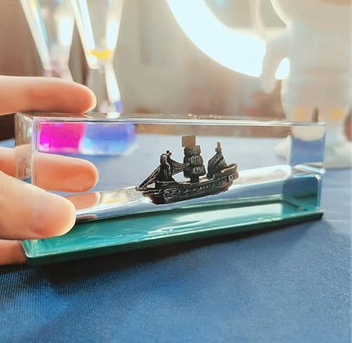 Littco Black Pearl Pirate Ship Cruise Ship Drift Bottle Cruise Never Capsize Art Sculpture Sailboat Statue Home Decoration Modern Desktop, Car Ornament And Birthday Gift #TOP4