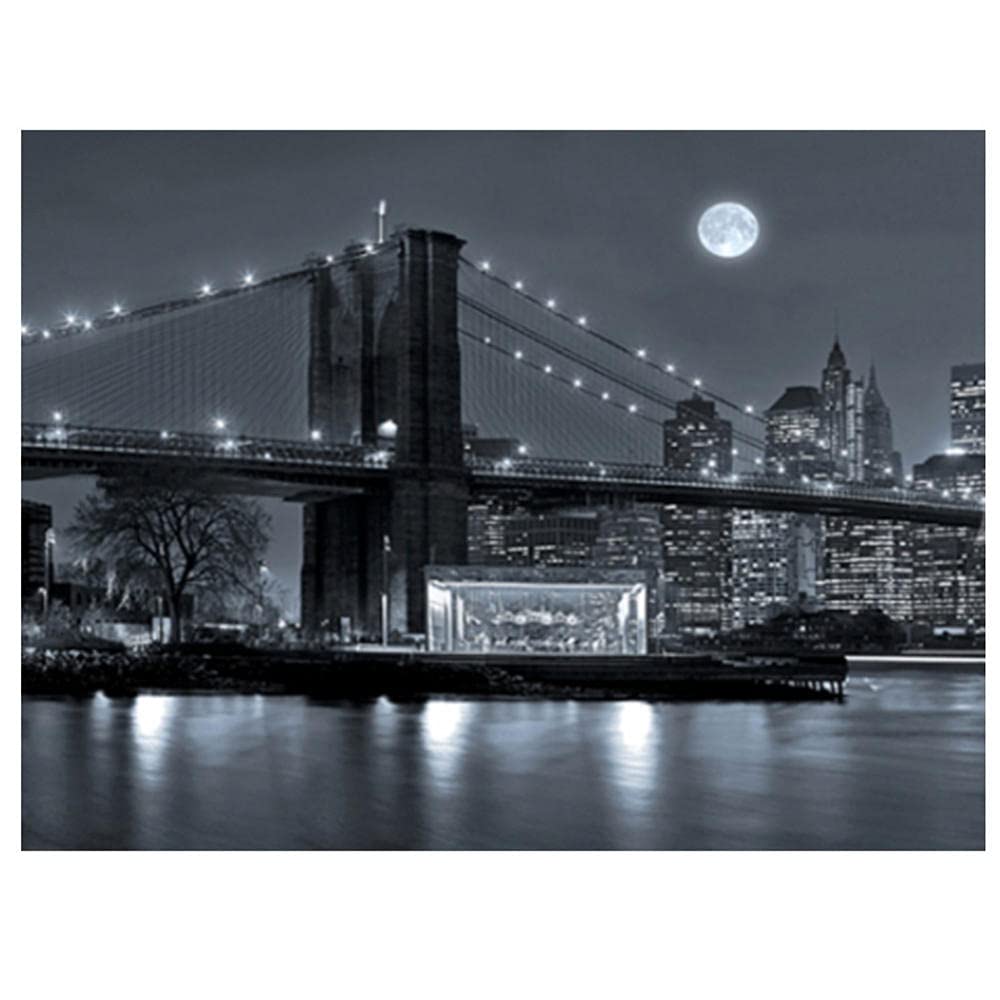 Broderie Diamant Pont de Brooklyn de Qualité : Grand Art Craft Strass Carrés 5D DIY