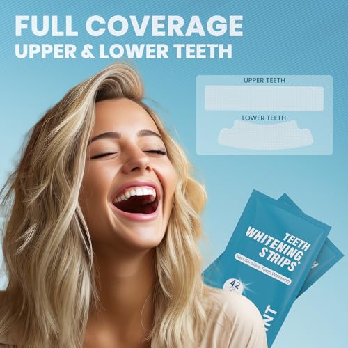 Mornature Teeth Whitening Strips For Sensitive White: 42 Pcs Whitener Safe Whitestrip thumb #4