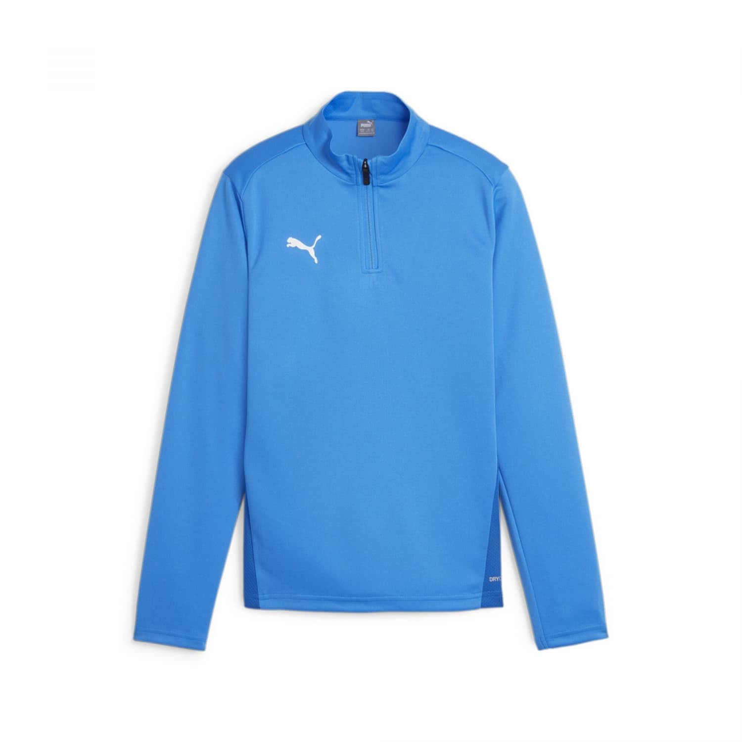 PUMA Unisex Teamgoal Training 1/4 Zip Slim Fit Top, Electric Blue Lemonade-puma White-puma Team Royal, 140 EU